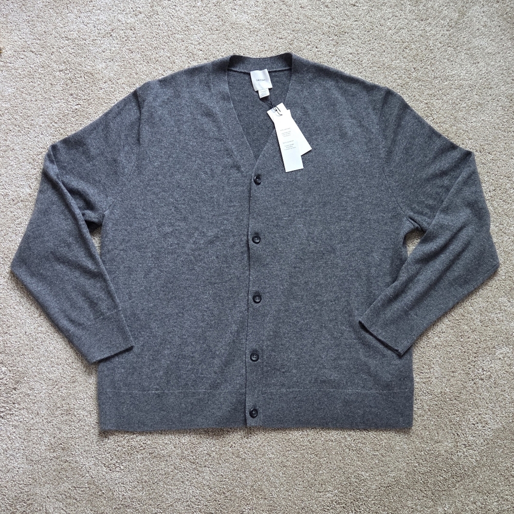 NWT Calvin Klein Cashmere Cardigan Sweater